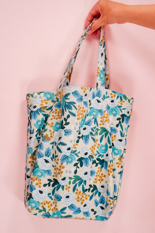 Tote Bag Sewing Pattern and Tutorial