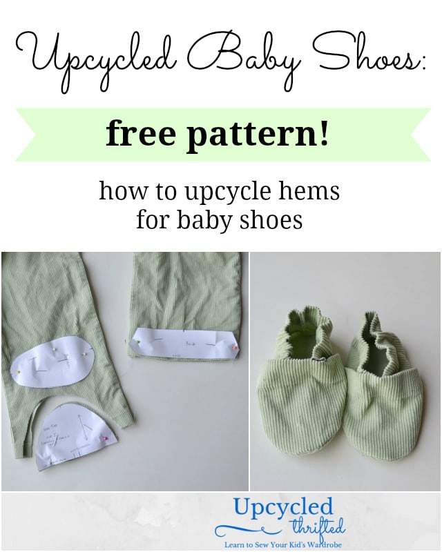 Upcycled Baby Shoes Pattern and Tutorial