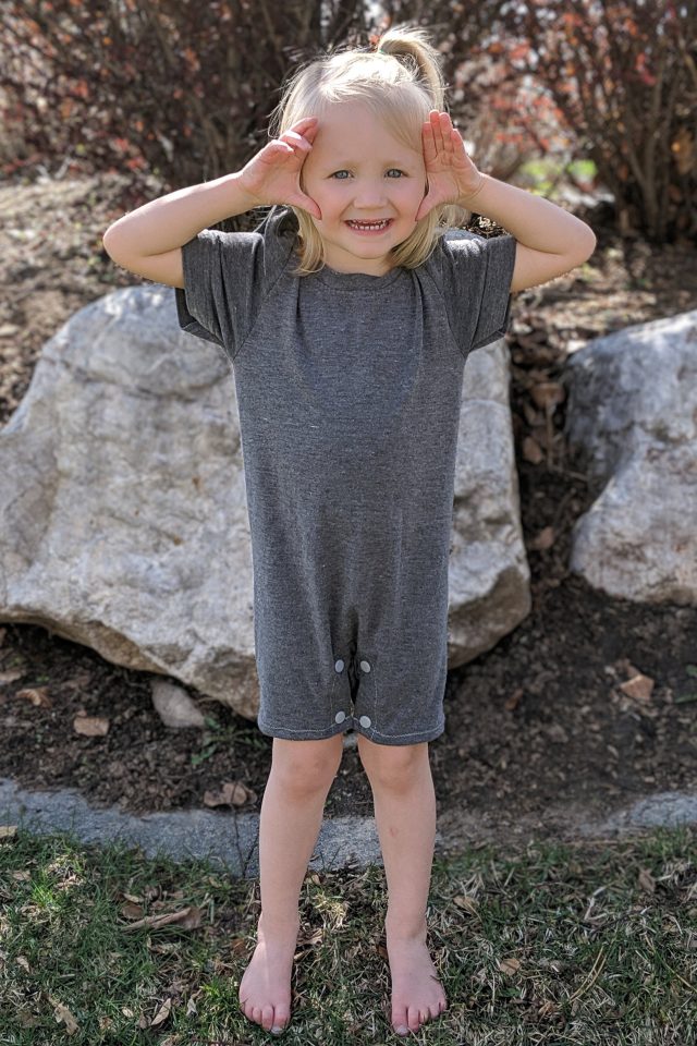 Upcycled T-Shirt Romper and Dress Sewing Pattern
